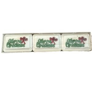Kathrine Gray Vintage Merry‎ Christmas French- Milled Soap Pack Of 3